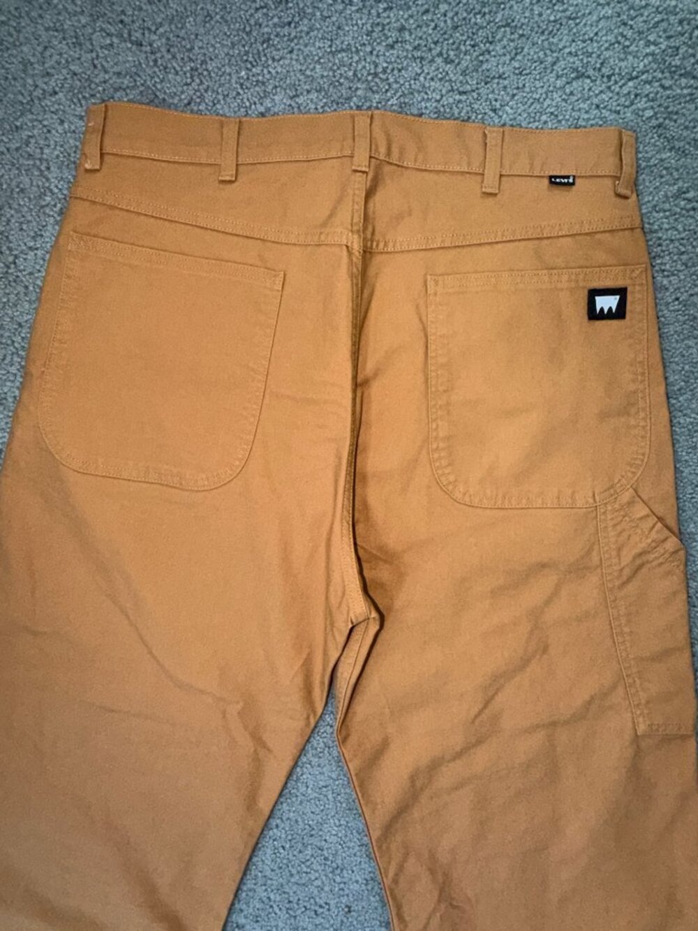 Levi’s Skateboarding Cropped Carpenter Pants Duck Canvas Brown Sugar - Sz. 36x27 - Picture 6 of 12